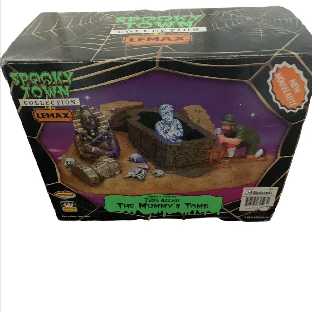 Lemax Spooky Town The Mummy’s Tomb Rare Retired 2007